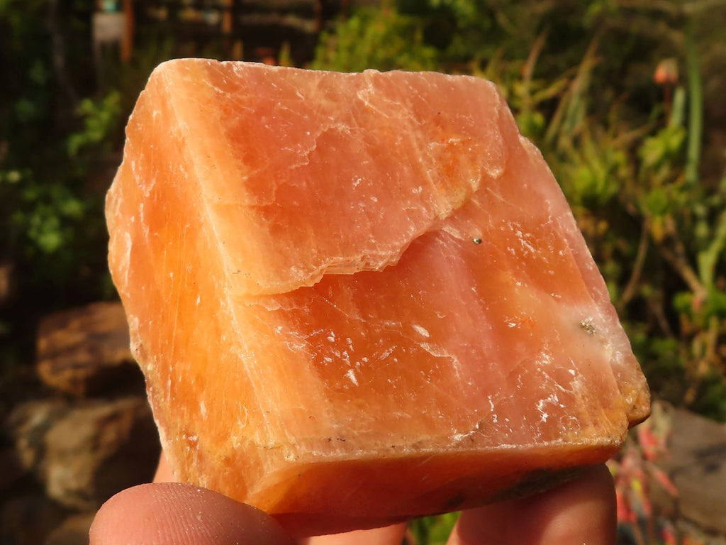 Natural New Sunset Orange Calcite Specimens  x 12 From Spitzkoppe, Namibia - Toprock Gemstones and Minerals 