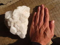 Natural Floater Candle Quartz Clusters  x 2 From Madagascar - Toprock Gemstones and Minerals 