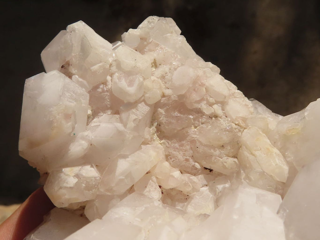 Natural Floater Candle Quartz Clusters  x 2 From Madagascar - Toprock Gemstones and Minerals 