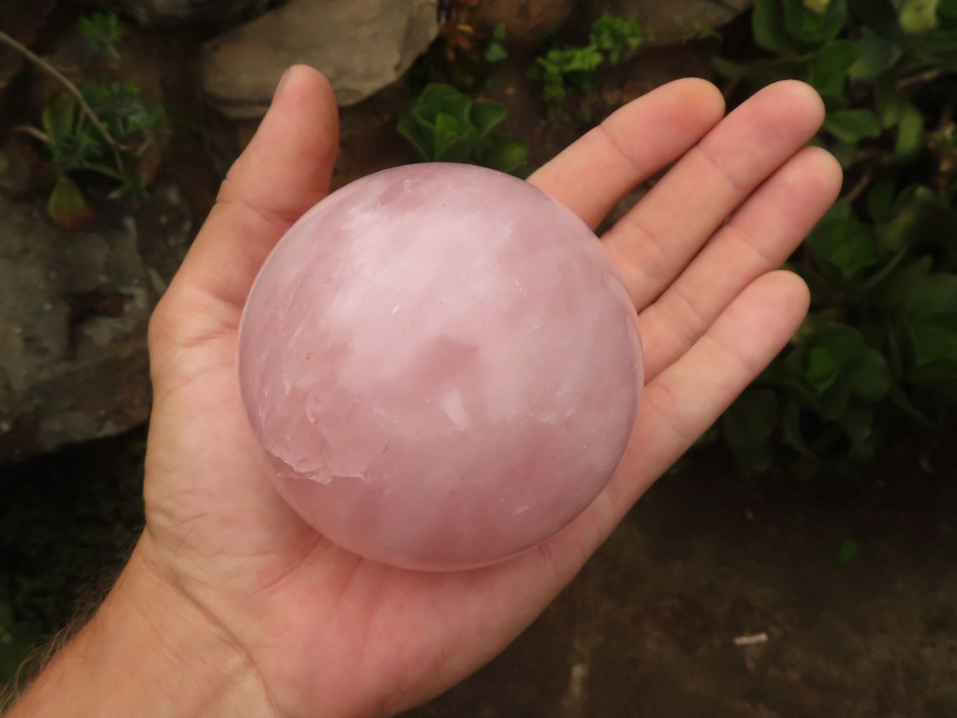 Polished Pink Rose Quartz Spheres  x 2 From Madagascar - TopRock