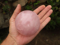 Polished Pink Rose Quartz Spheres  x 2 From Madagascar - TopRock