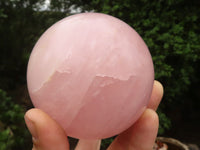 Polished Pink Rose Quartz Spheres  x 2 From Madagascar - TopRock