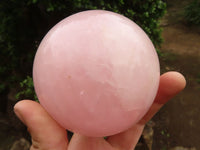 Polished Pink Rose Quartz Spheres  x 2 From Madagascar - TopRock
