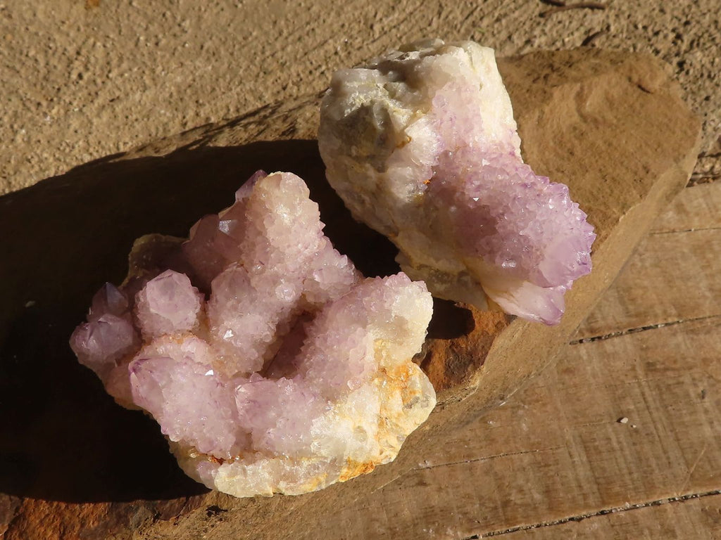 Natural Spirit Amethyst Quartz Clusters x 13 From Boekenhouthoek, South Africa - Toprock Gemstones and Minerals 