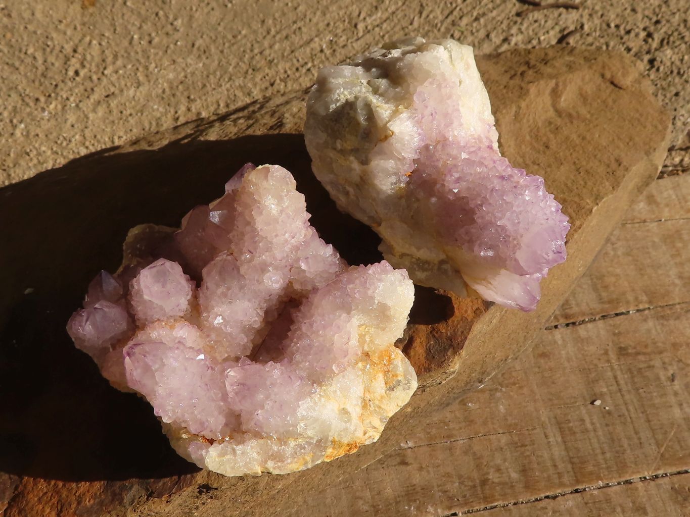 Natural Spirit Amethyst Quartz Clusters x 13 From Boekenhouthoek, South Africa - Toprock Gemstones and Minerals 