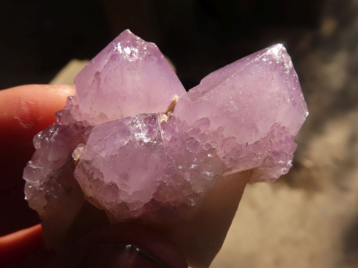 Natural Spirit Amethyst Quartz Clusters x 13 From Boekenhouthoek, South Africa - Toprock Gemstones and Minerals 