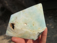 Polished Blue Smithsonite Aragonite Points x 2 From Congo - Toprock Gemstones and Minerals 