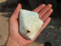 Polished Blue Smithsonite Aragonite Points x 2 From Congo - Toprock Gemstones and Minerals 