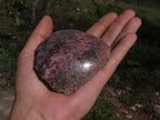 Polished Half Polished Pink & Black Rhodonite Pieces x 4 From Ambindavato, Madagascar - TopRock