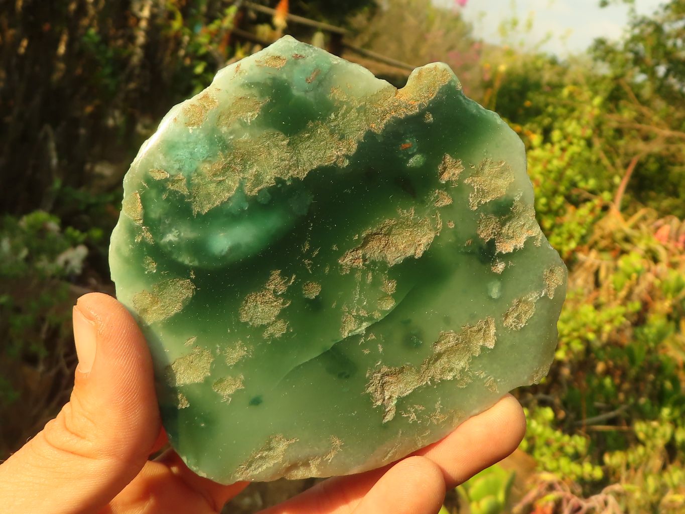 Polished On One Side Emerald Mtorolite Plates x 6 From Mutorashanga, Zimbabwe - Toprock Gemstones and Minerals 
