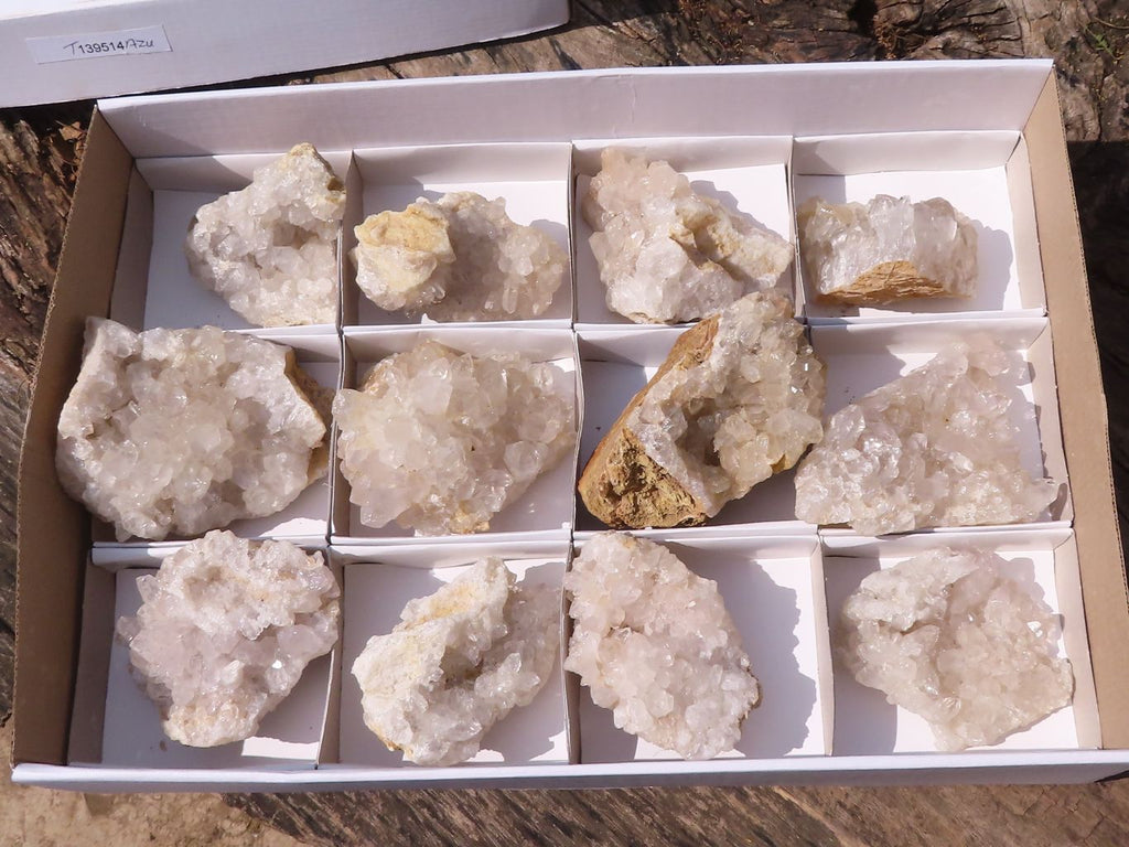 Natural Clear Quartz Crystal Plates  x 12 From Mpika, Zambia - Toprock Gemstones and Minerals 