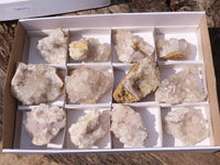 Natural Clear Quartz Crystal Plates  x 12 From Mpika, Zambia - Toprock Gemstones and Minerals 