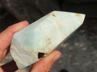 Polished Blue Smithsonite Aragonite Points x 2 From Congo - Toprock Gemstones and Minerals 