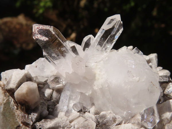 Natural Mixed Quartz Matrix Specimens  x 4 From Brandberg, Namibia - Toprock Gemstones and Minerals 