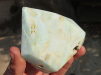 Polished Blue Smithsonite Aragonite Points x 2 From Congo - Toprock Gemstones and Minerals 