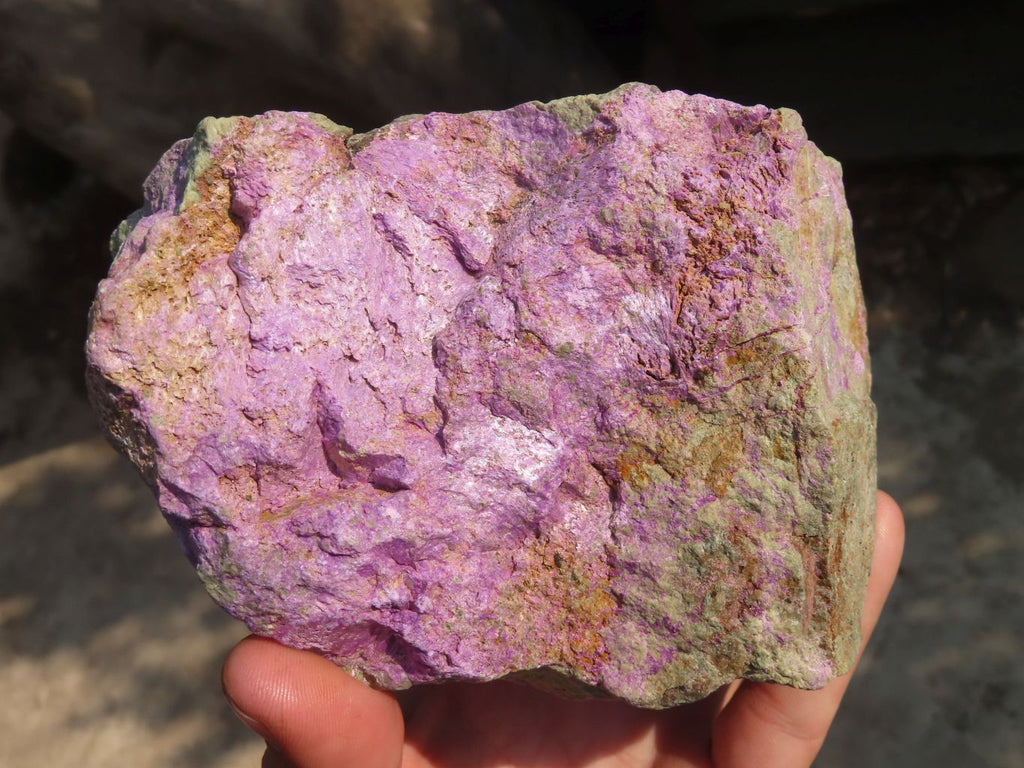 Natural Rough Stichtite & Serpentine Specimens x 2 From Barberton, South Africa - Toprock Gemstones and Minerals 