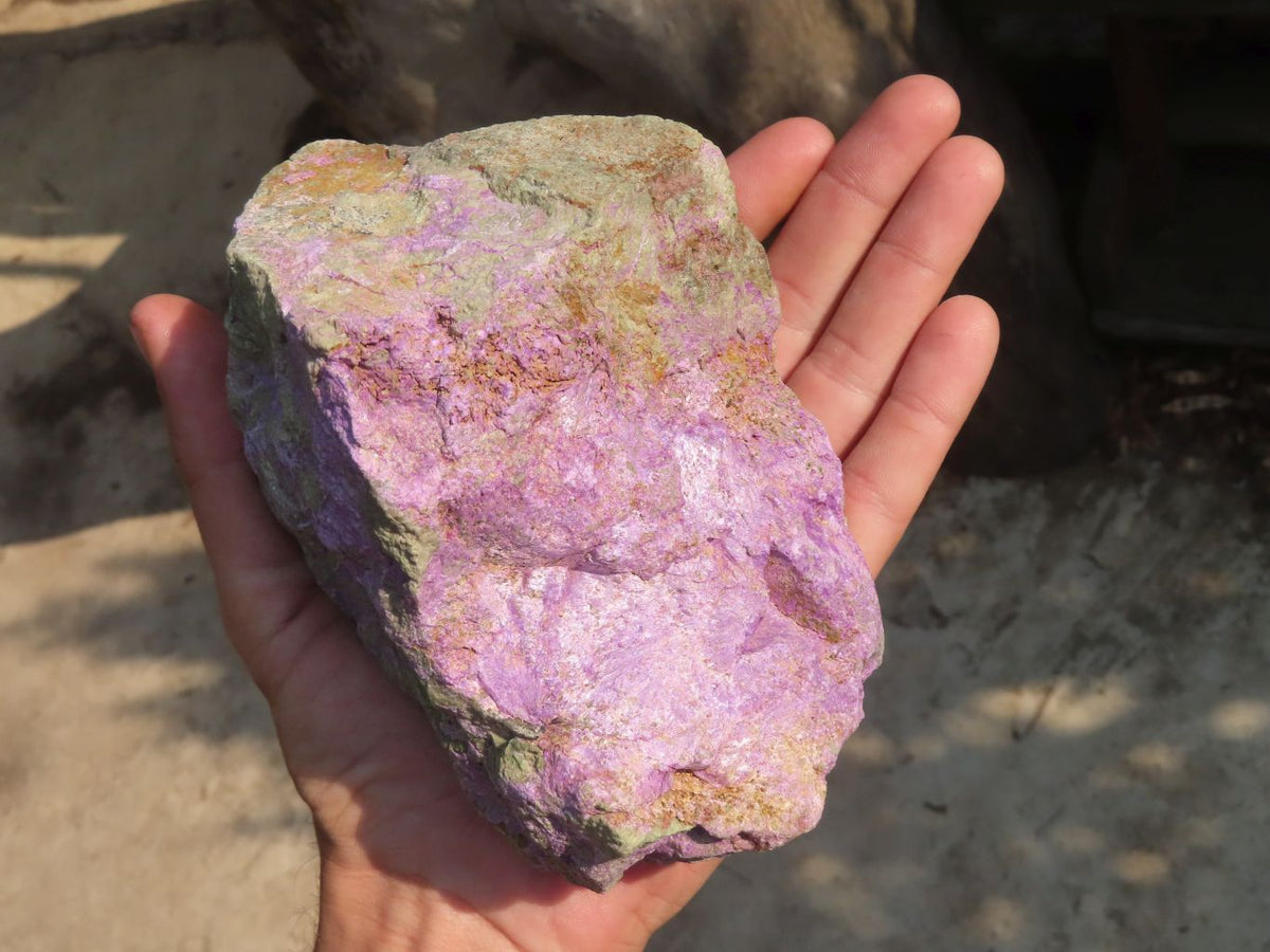 Natural Rough Stichtite & Serpentine Specimens x 2 From Barberton, South Africa - Toprock Gemstones and Minerals 
