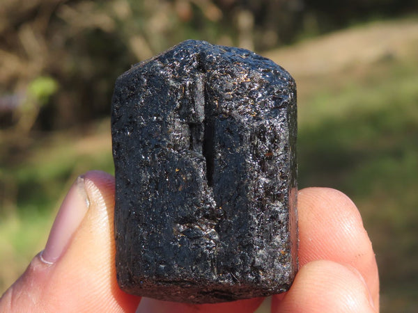 Natural Alluvial Double Terminated Black Tourmaline Crystals  x 20 From Karoi, Zimbabwe - TopRock