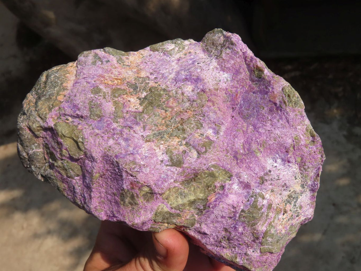 Natural Rough Stichtite & Serpentine Specimens x 2 From Barberton, South Africa - Toprock Gemstones and Minerals 