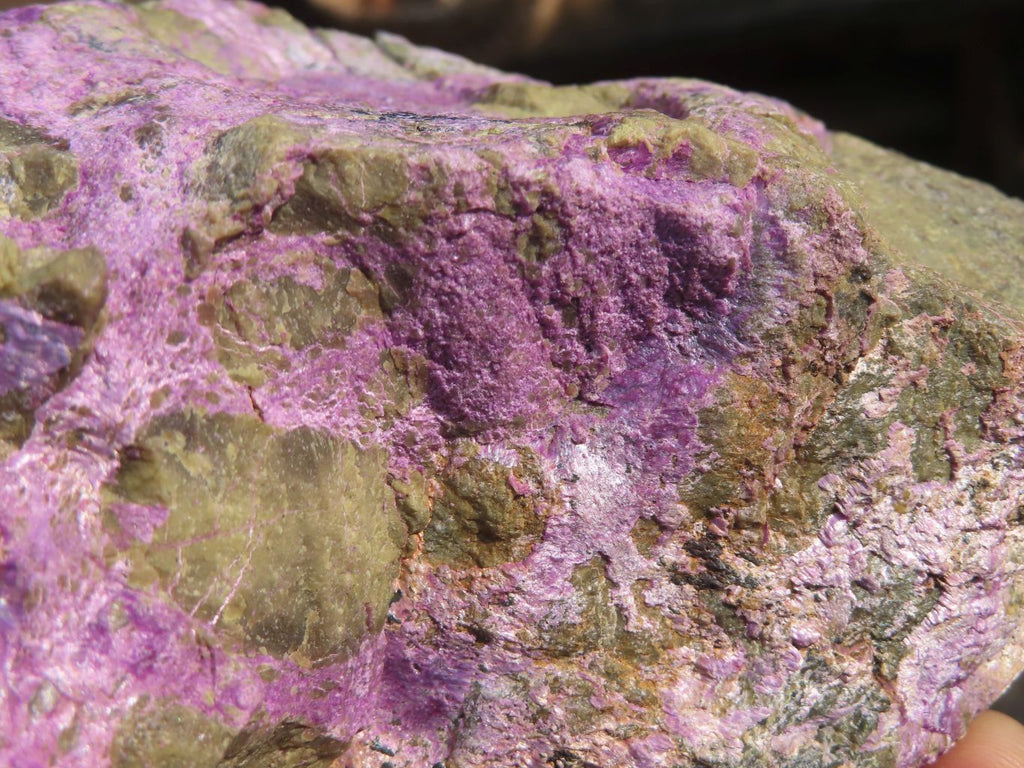 Natural Rough Stichtite & Serpentine Specimens x 2 From Barberton, South Africa - Toprock Gemstones and Minerals 
