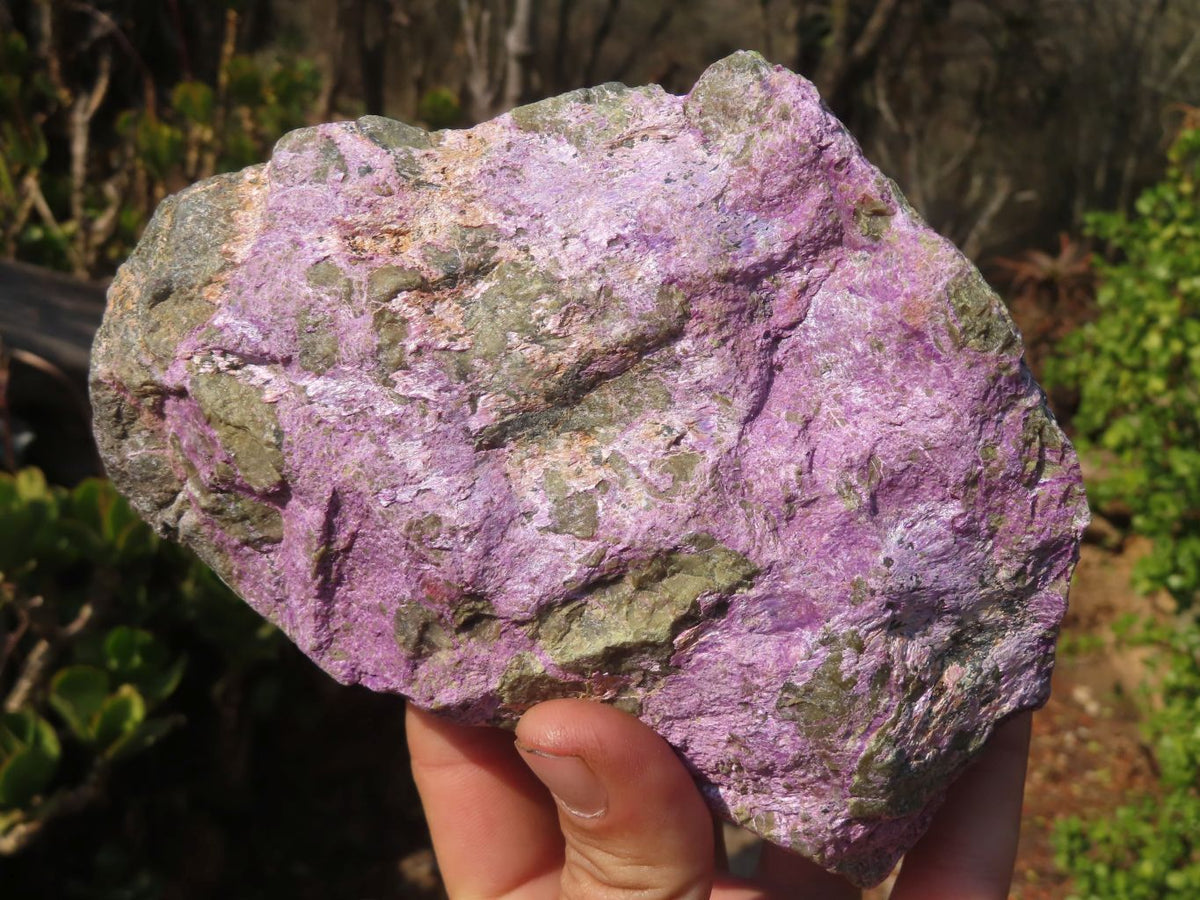 Natural Rough Stichtite & Serpentine Specimens x 2 From Barberton, South Africa - Toprock Gemstones and Minerals 