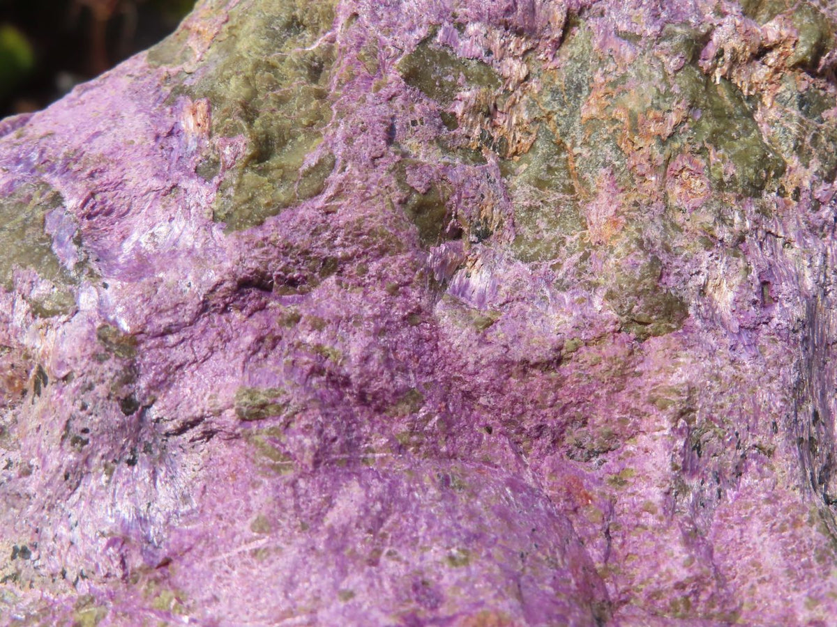 Natural Rough Stichtite & Serpentine Specimens x 2 From Barberton, South Africa - Toprock Gemstones and Minerals 