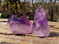 Polished Small Window Amethyst Points x 12 From Ankazobe, Madagascar - Toprock Gemstones and Minerals 