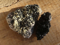 Natural Schorl Black Tourmaline Specimens  x 2 From Erongo, Namibia - Toprock Gemstones and Minerals 