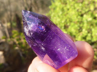 Polished Small Window Amethyst Points x 12 From Ankazobe, Madagascar - Toprock Gemstones and Minerals 