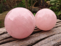 Polished Gemmy Pink Rose Quartz Spheres  x 6 From Madagascar - TopRock