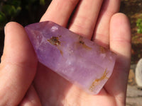Polished Small Window Amethyst Points x 12 From Ankazobe, Madagascar - Toprock Gemstones and Minerals 