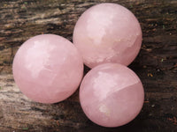 Polished Gemmy Pink Rose Quartz Spheres  x 6 From Madagascar - TopRock