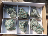 Natural Rare Emerald Mica In Matrix Cobbed Specimens x 6 From Mutoko, Zimbabwe - Toprock Gemstones and Minerals 