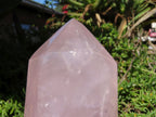 Polished Beautiful Pink Rose Quartz Towers x 3 From Madagascar - TopRock