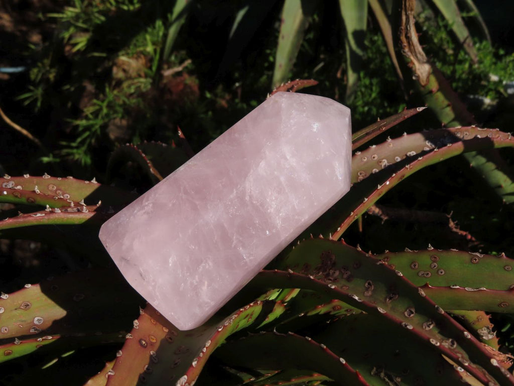Polished Beautiful Pink Rose Quartz Towers x 3 From Madagascar - TopRock