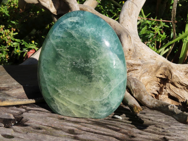 Polished Large Green Fluorite Standing Free Form x 1 From Madagascar - TopRock