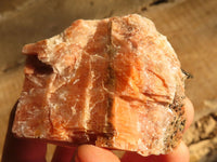 Natural New Sunset Orange Calcite Specimens  x 4 From Spitzkop, Namibia - Toprock Gemstones and Minerals 