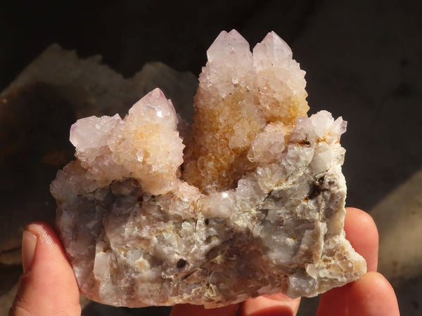 Natural Pale Spirit Amethyst Quartz Clusters  x 2 From Boekenhouthoek, South Africa - Toprock Gemstones and Minerals 
