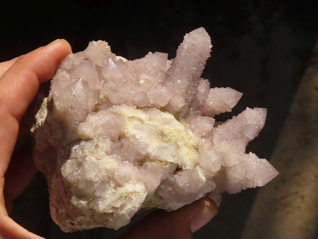 Natural Pale Spirit Amethyst Quartz Clusters  x 2 From Boekenhouthoek, South Africa - Toprock Gemstones and Minerals 