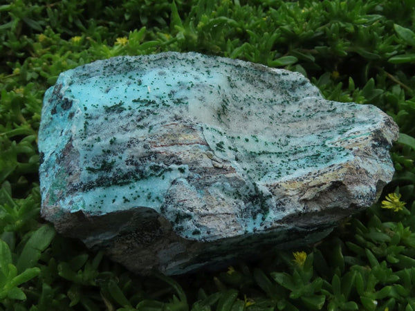 Natural Drusi Coated Chrysocolla Specimens With Malachite Crystallisation x 3 From Kakanda, Congo - TopRock