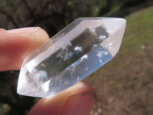 Polished Double Terminated Optic Quartz Crystals  x 35 From Madagascar - TopRock