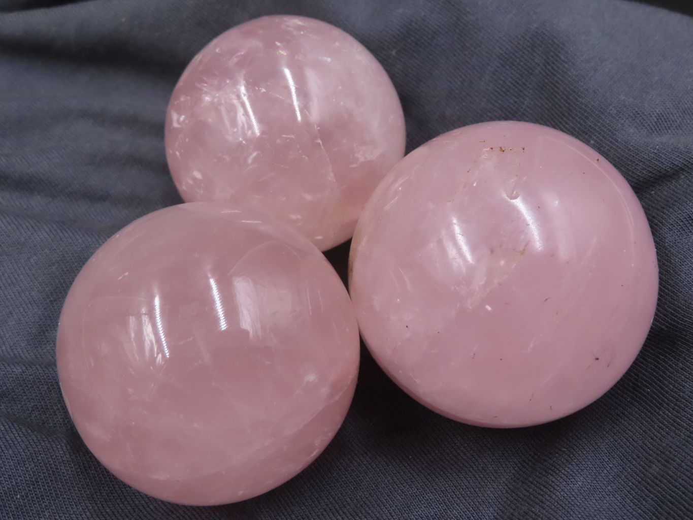 Polished Rose Quartz Spheres x 6 From Ambatondrazaka, Madagascar - TopRock