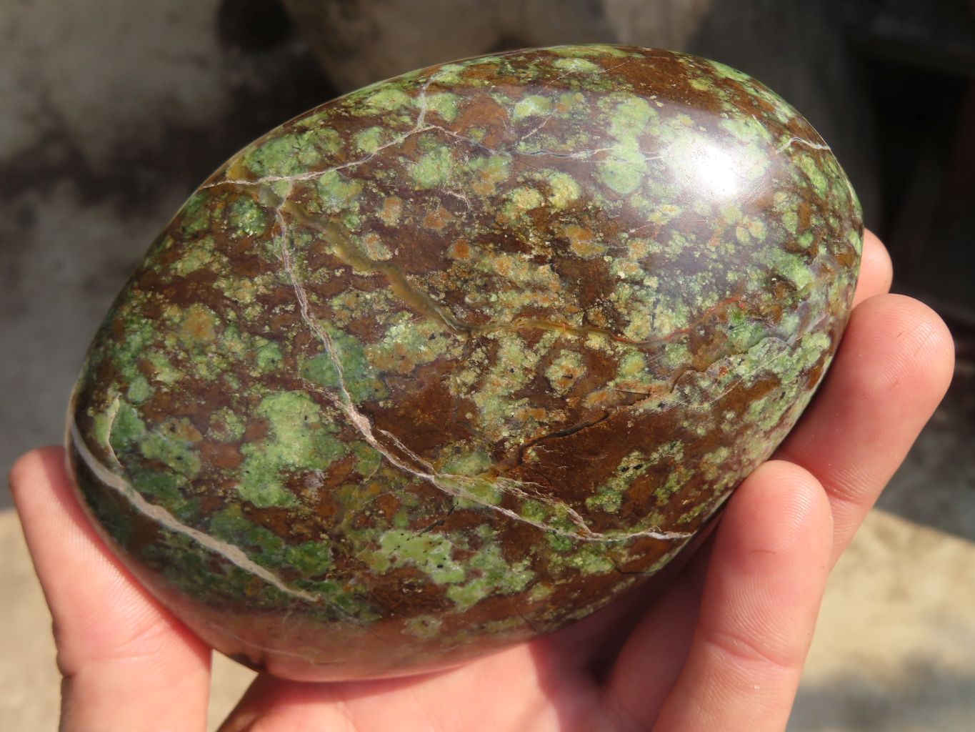 Polished Chrysoprase Standing Free Forms  x 2 From Madagascar - Toprock Gemstones and Minerals 