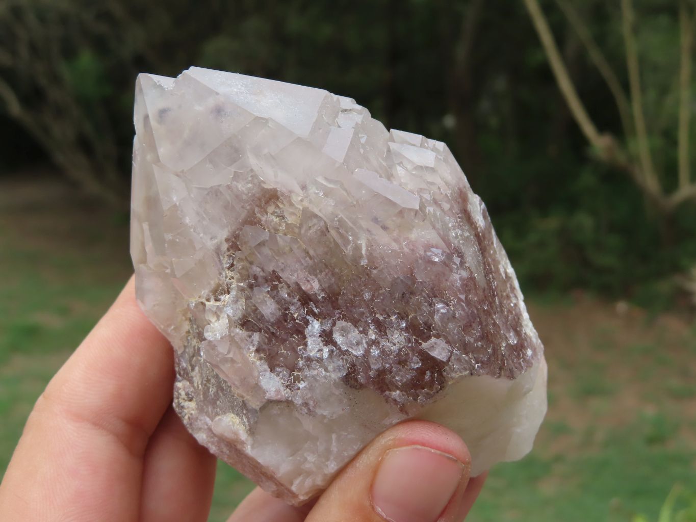 Natural Hematoid Quartz Clusters x 3 From Zimbabwe - TopRock