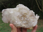 Natural Hematoid Quartz Clusters x 3 From Zimbabwe - TopRock