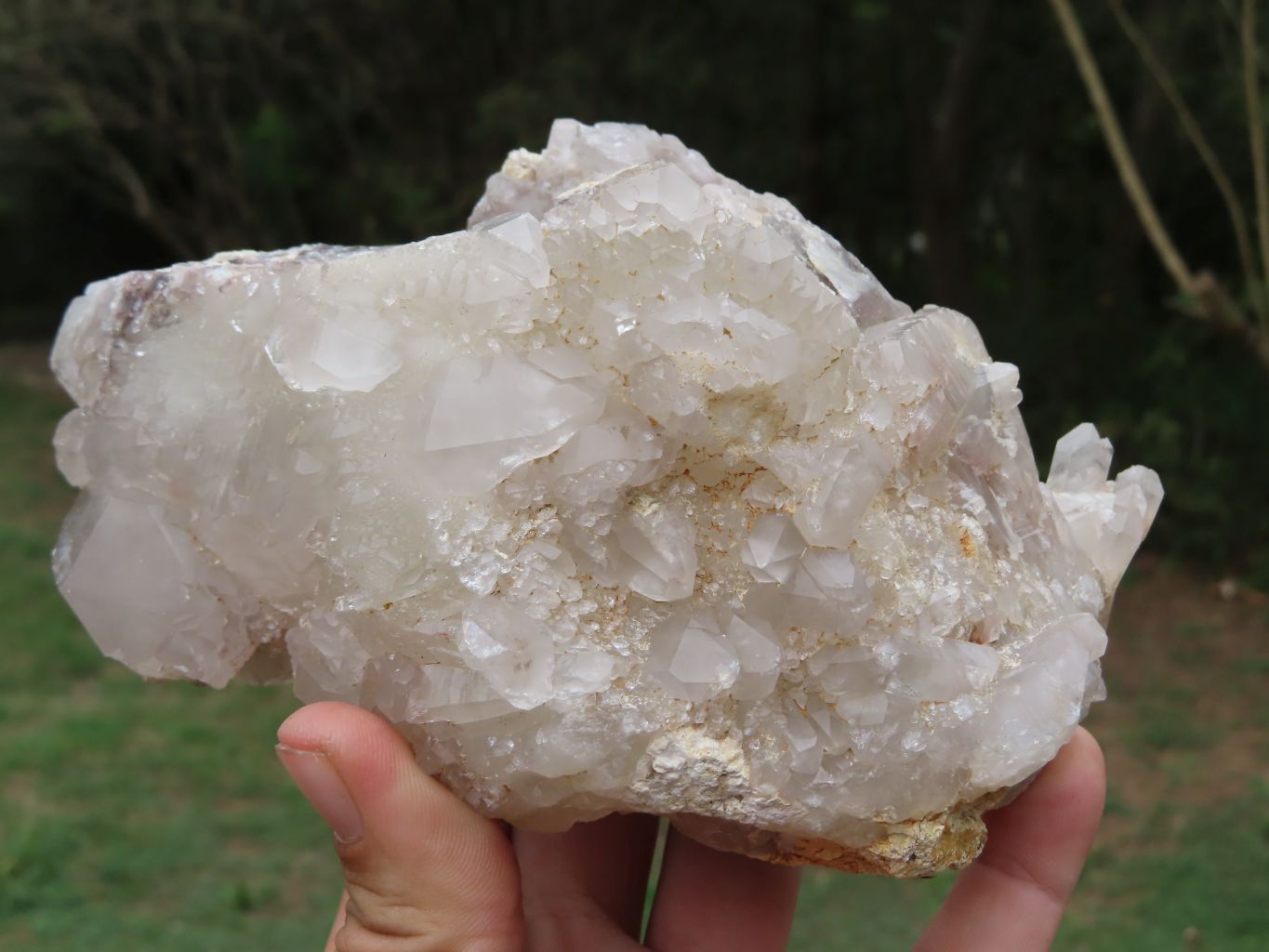 Natural Hematoid Quartz Clusters x 3 From Zimbabwe - TopRock