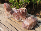 Natural Red Hematoid Quartz Specimens x 3 From Karoi, Zimbabwe - Toprock Gemstones and Minerals 