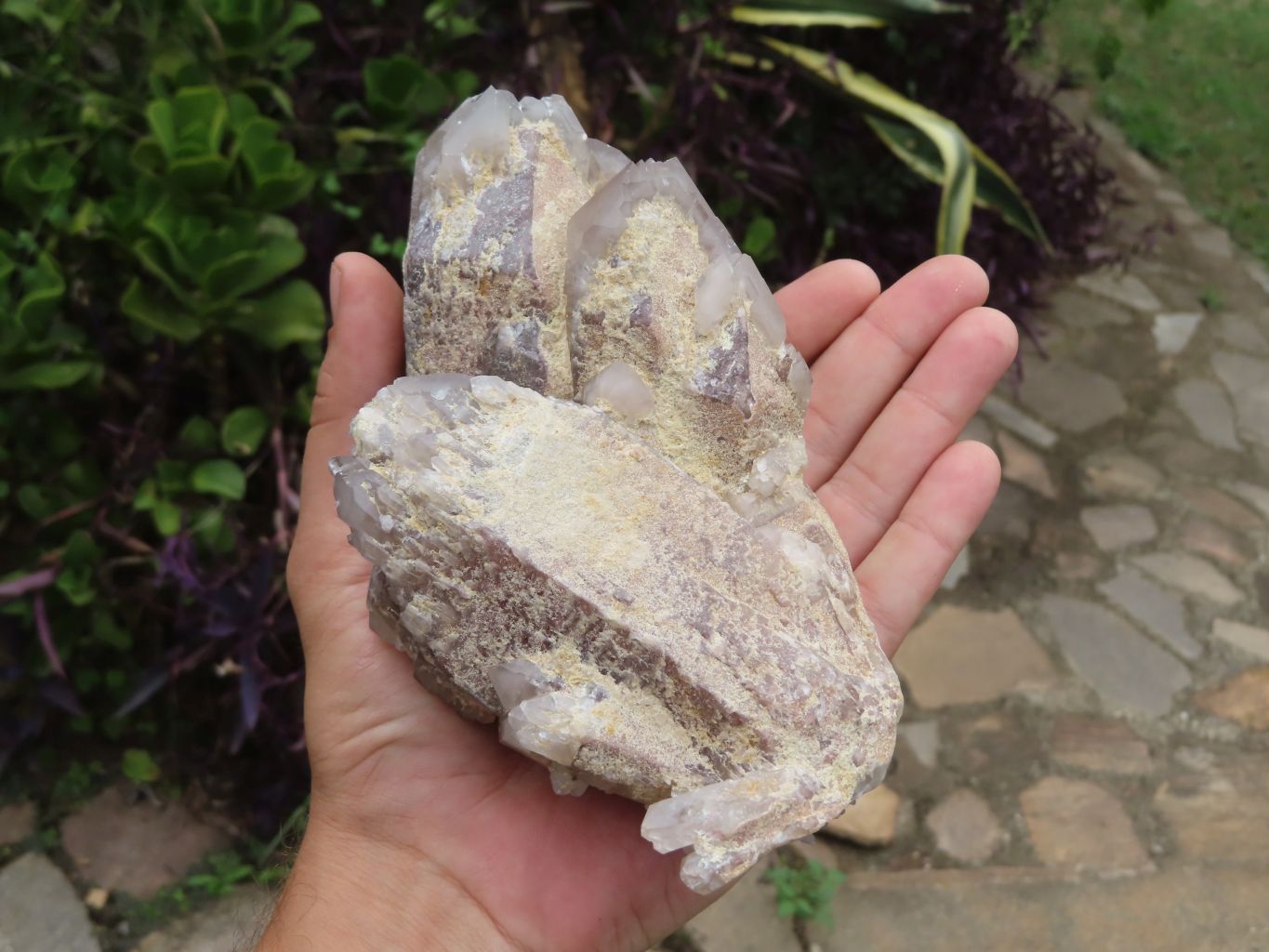 Natural Hematoid Quartz Clusters x 3 From Zimbabwe - TopRock