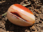 Polished Carnelian Agate Gemstone Eggs x 12 From Madagascar - TopRock