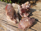 Natural Red Hematoid Quartz Specimens x 3 From Karoi, Zimbabwe - Toprock Gemstones and Minerals 
